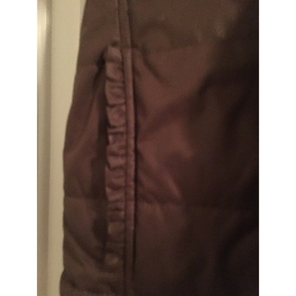 Aeropostale Girls Brown Full Zip Puffer Vest Jacket Hooded Size 6/6X - Picture 3 of 11